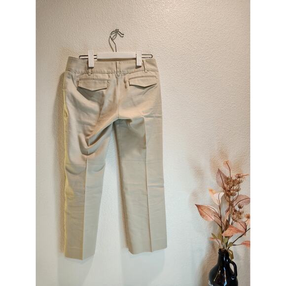 Lautréamont Beige Cropped Pants Women’s Size 1 Japan Minimalist Stretch Waist 28 - Picture 2 of 5